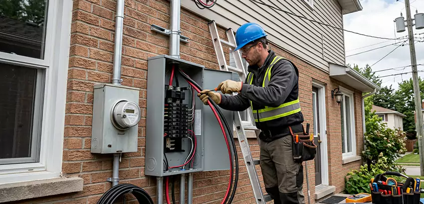 Outdoor Subpanel Installation in Arlington