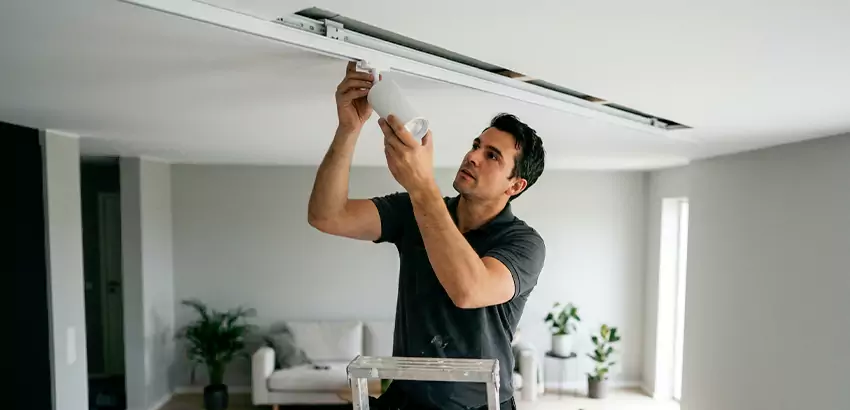 Recessed Track Lighting Installation in Arlington